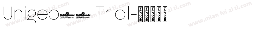 Unigeo64 Trial字体转换